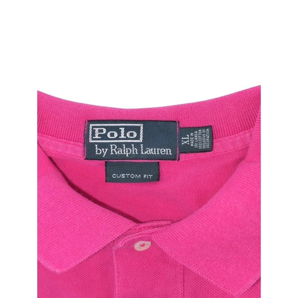 VTG POLO RALPH LAUREN Chief Keef type Men's XL Custom Fit Short Sleeve Big Pony